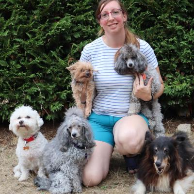 Mélodie thomas et ses chiens